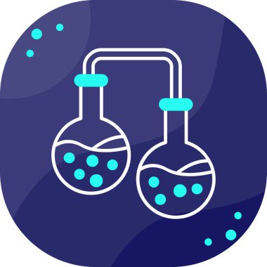 Bir laboratuvar simgesinin vektör illüstrasyonu