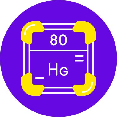 Bir kimyasal simgenin vektör illüstrasyonu