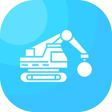 vektör robotik kol simgesi