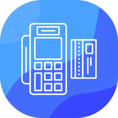 Bir mobil simgenin vektör illüstrasyonu