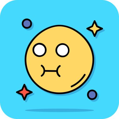 Ay ikonu vektör illüstrasyonu