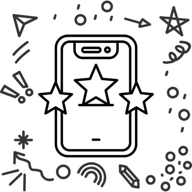 akıllı telefon simgesi tasarım, vektör çizim