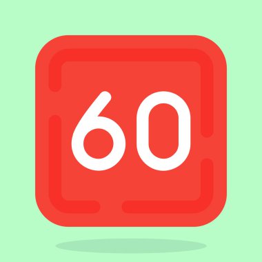 95 numara vektör simgesi