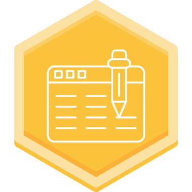 Bir pano simgesinin vektör illüstrasyonu