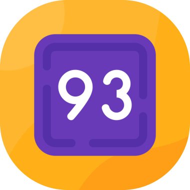 9 9 simgesinin vektör illüstrasyonu