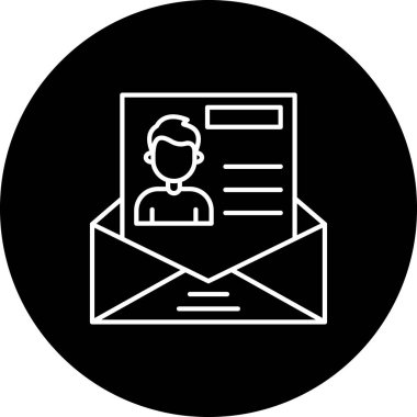 posta simgesi, vektör illüstrasyonu