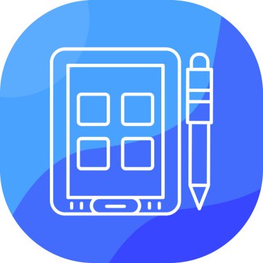 Modern simgenin vektör illüstrasyonu