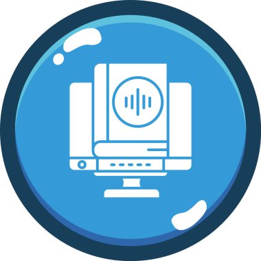 Modern bilgisayar simgesinin vektör illüstrasyonu