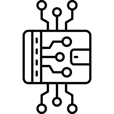 devre kartı vektör simgesi