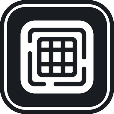 Siyah bir simgenin vektör illüstrasyonu