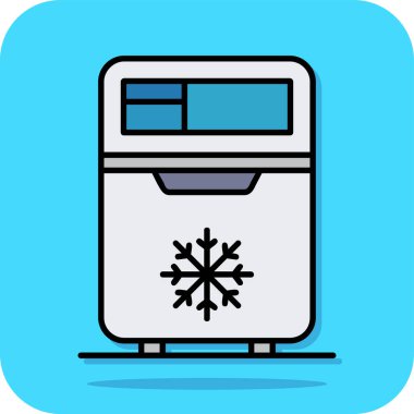 Buzdolabı kutsal kişilerin resmi, vektör çizim