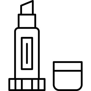 Makyaj. Web simgesi basit tasarım