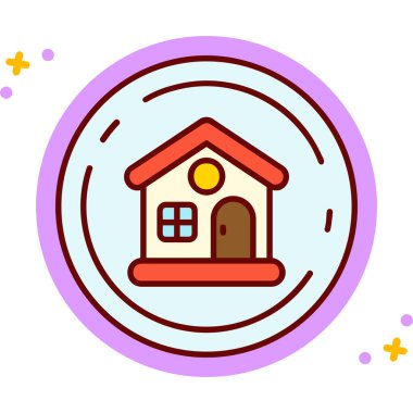 ev simgesi vektör illüstrasyonu