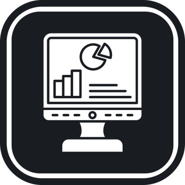 veri analiz simgesi vektör illüstrasyonu