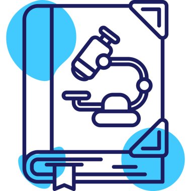 Bir kitap simgesinin vektör illüstrasyonu