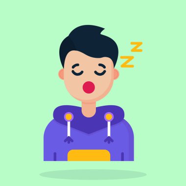 Gözü kapalı uyuyan adam..