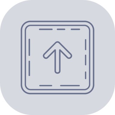 ok yönü simgesi ana hat biçiminde