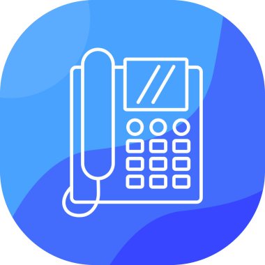 Telefon simgesi vektör illüstrasyonu