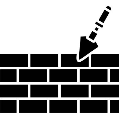 Tuğla simgesi. vektör çizimi tasarımı