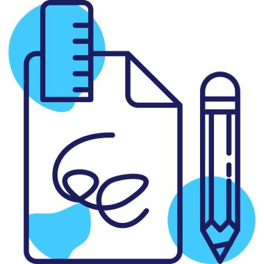 kalem simgesi vektör illüstrasyonu