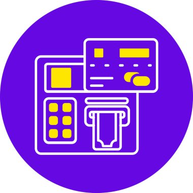 Yazar kasa simge vektör çizim