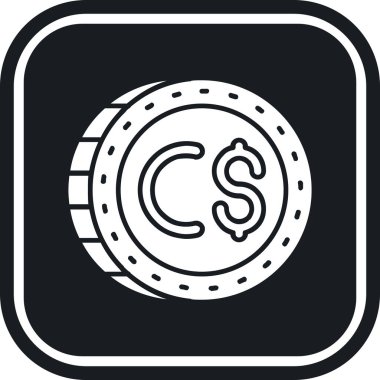 Bozuk para. Web simgesi basit tasarım