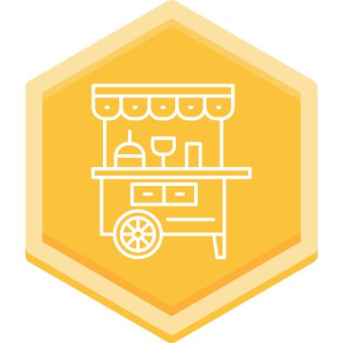 Kahve. Web simgesi basit illüstrasyon