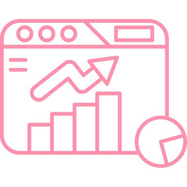 çubuk grafik vektör illüstrasyonu