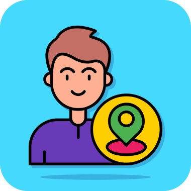 Harita konumu simgesi - taslak biçimi