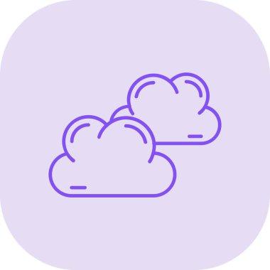 Bulut. Web simgesi basit illüstrasyon