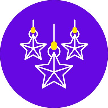 Noel 'de. Web simgesi basit illüstrasyon