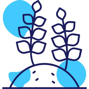 Bitki. Web simgesi basit tasarım