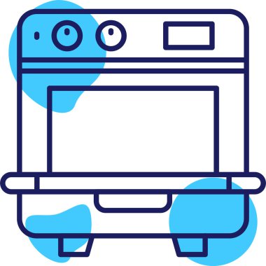 Bilgisayar. Web simgesi basit illüstrasyon