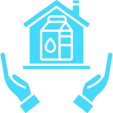 Ev. Web simgesi basit illüstrasyon