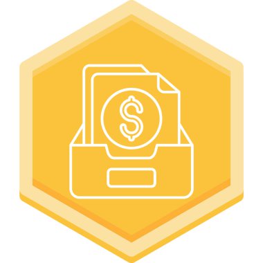 Para için. Web simgesi basit illüstrasyon