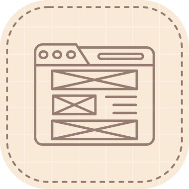 Web sitesi simgesi, illüstrasyon