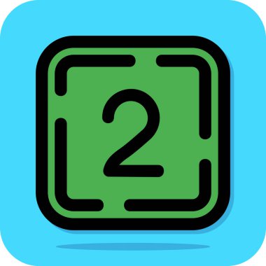 iki numara dijital simge