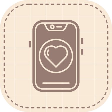 Kalp simgesi ile Smartphone