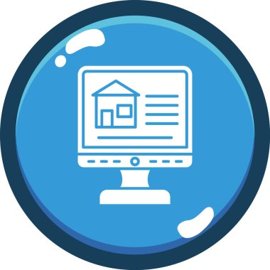 Web sitesi simgesi işaret vektörü illüstrasyonu 