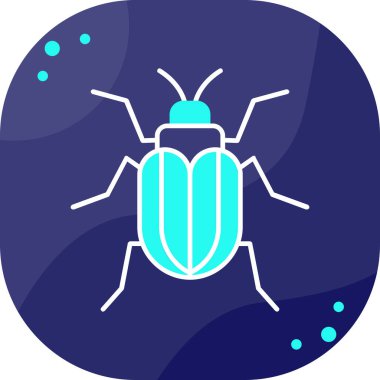 Böcek. Web simgesi basit illüstrasyon