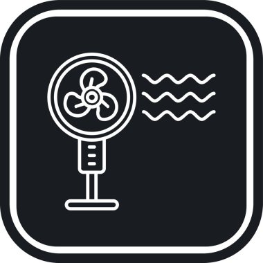 rüzgar ikonu vektör illüstrasyonu