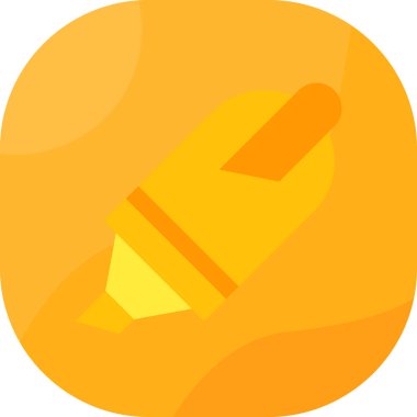 Sarı renkli bir elin vektör çizimi