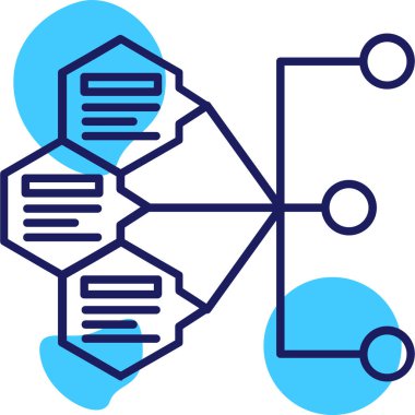 Veri Depolama simgesi, vektör illüstrasyonu