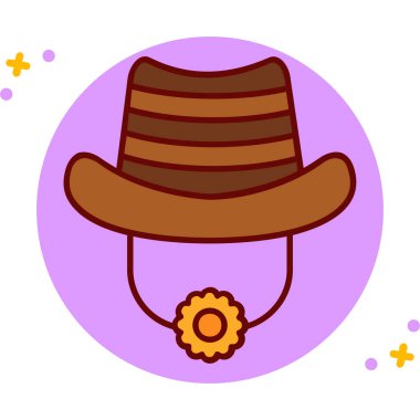 Tüylü şapka vektör çizimi