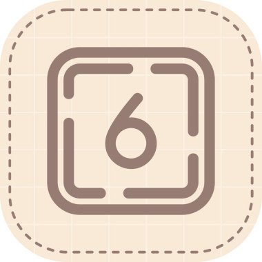 6 numaranın simgesi