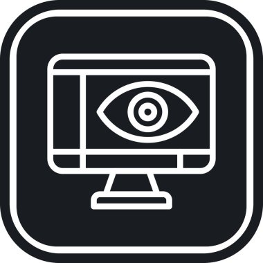 Göz simgesi, vektör illüstrasyonu