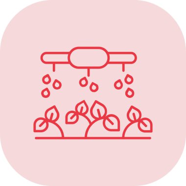 Bir çiçek simgesinin vektör illüstrasyonu