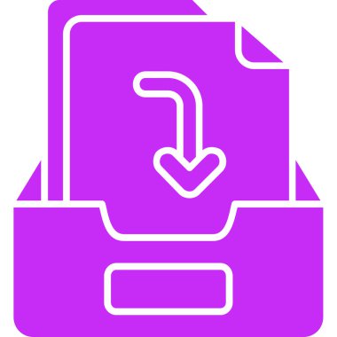 arşiv dosya simgesi doldurulmuş - özet biçimi