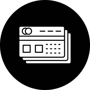 kart simge vektör çizim