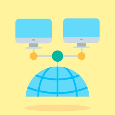 ağ simgesi vektör illüstrasyonu 